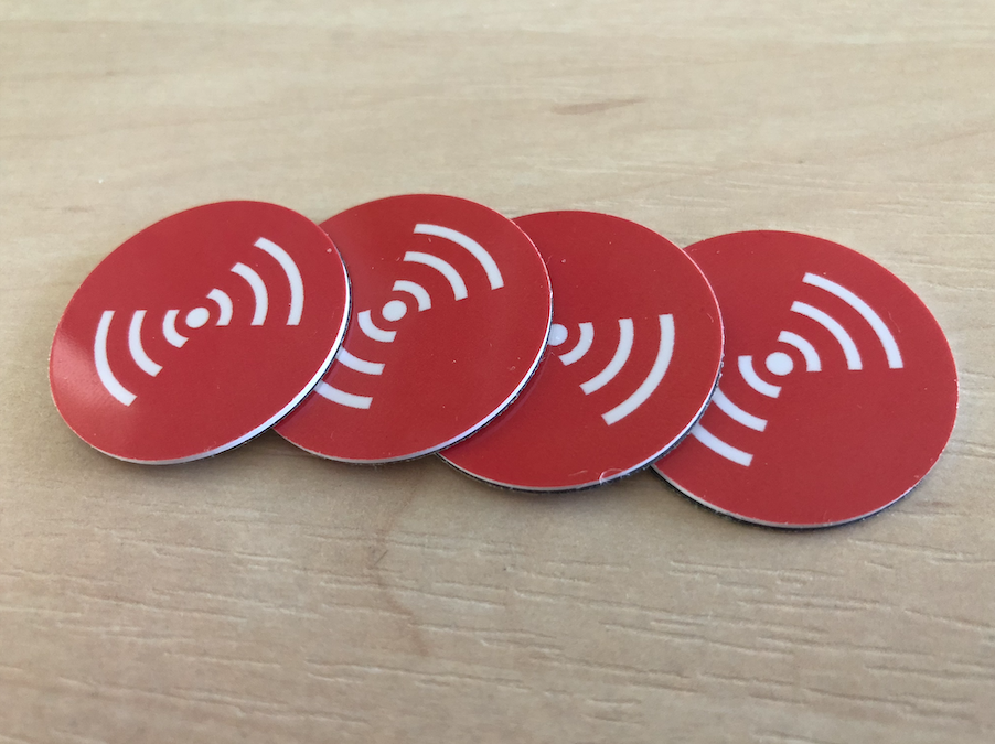 NFC tagg för inomhuspositionering